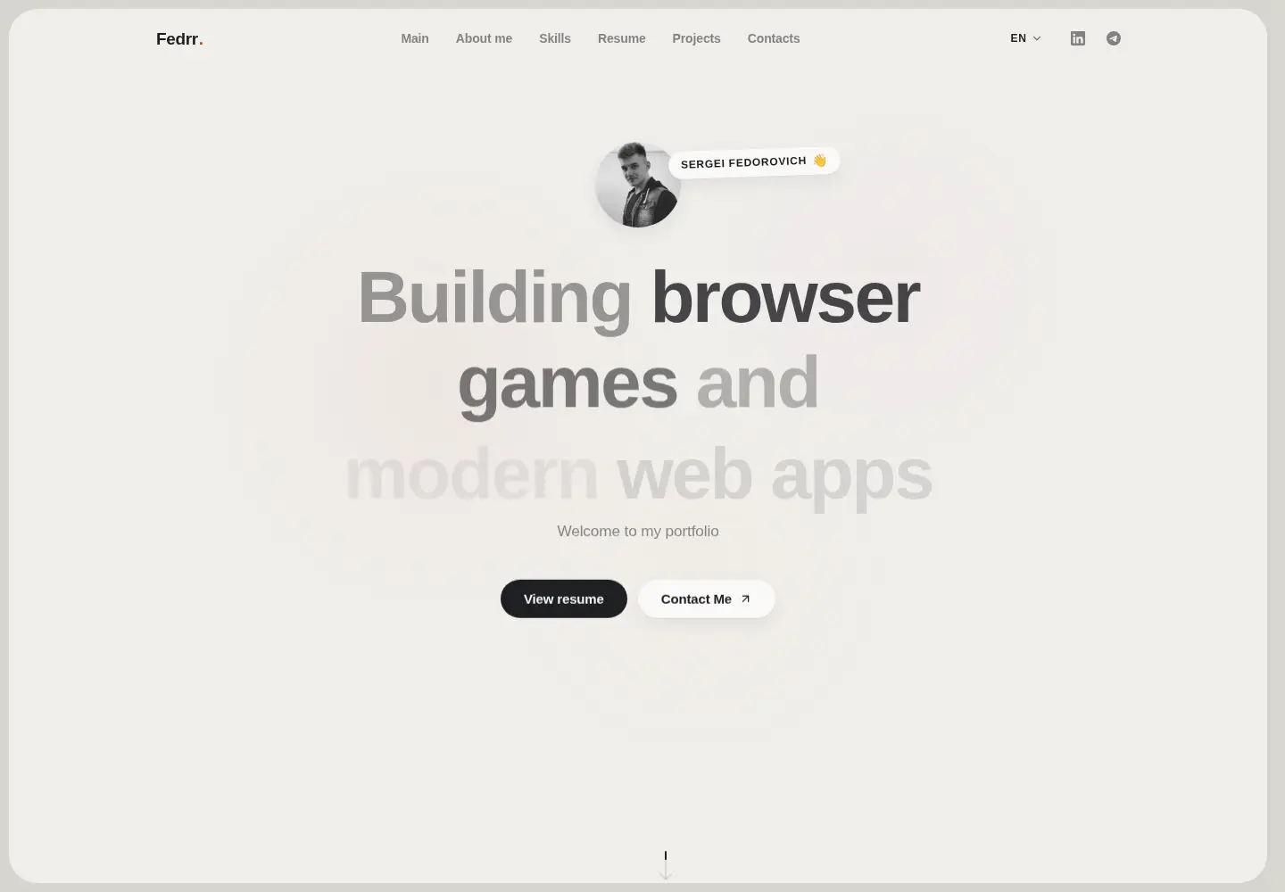 Screenshot of fedrr.com