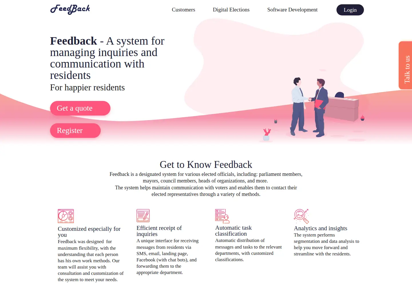 Captured homepage of feed-b.com in the current scan