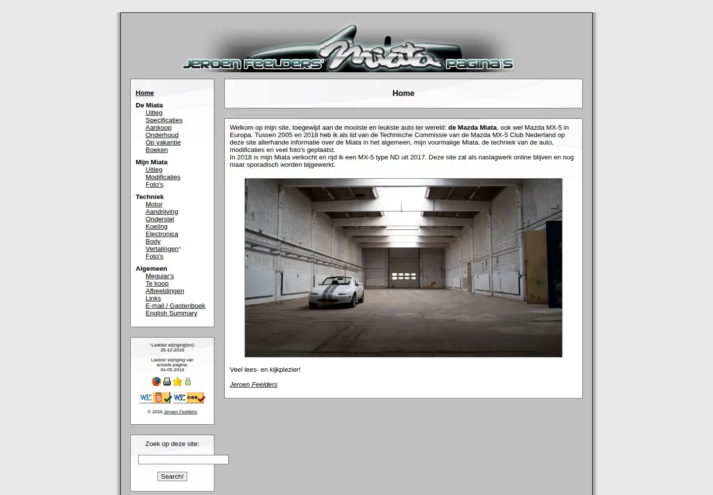 Captured homepage of feelders.com in the current scan