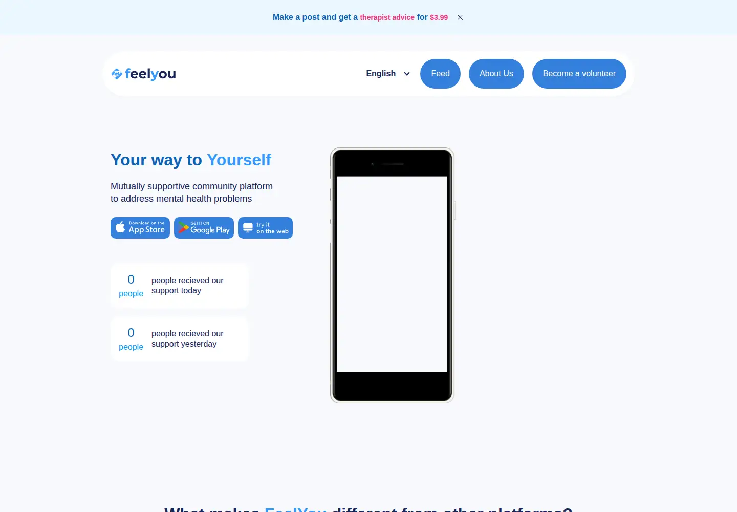 Captured homepage of feelyou.com in the current scan