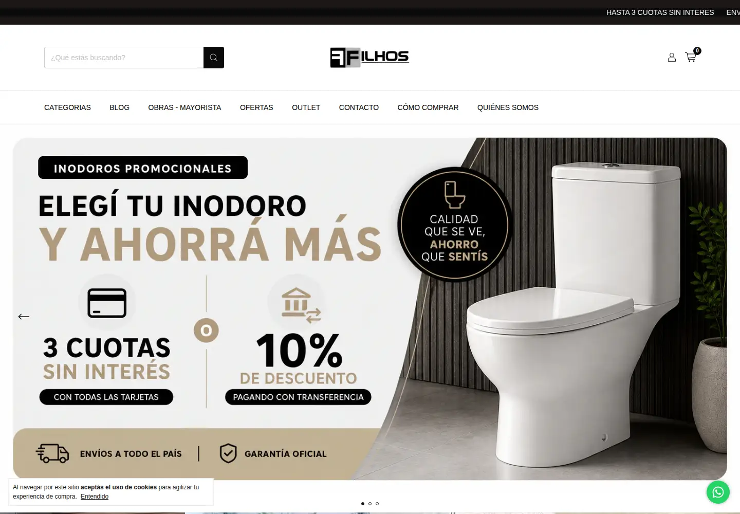 Screenshot of filhossrl.com