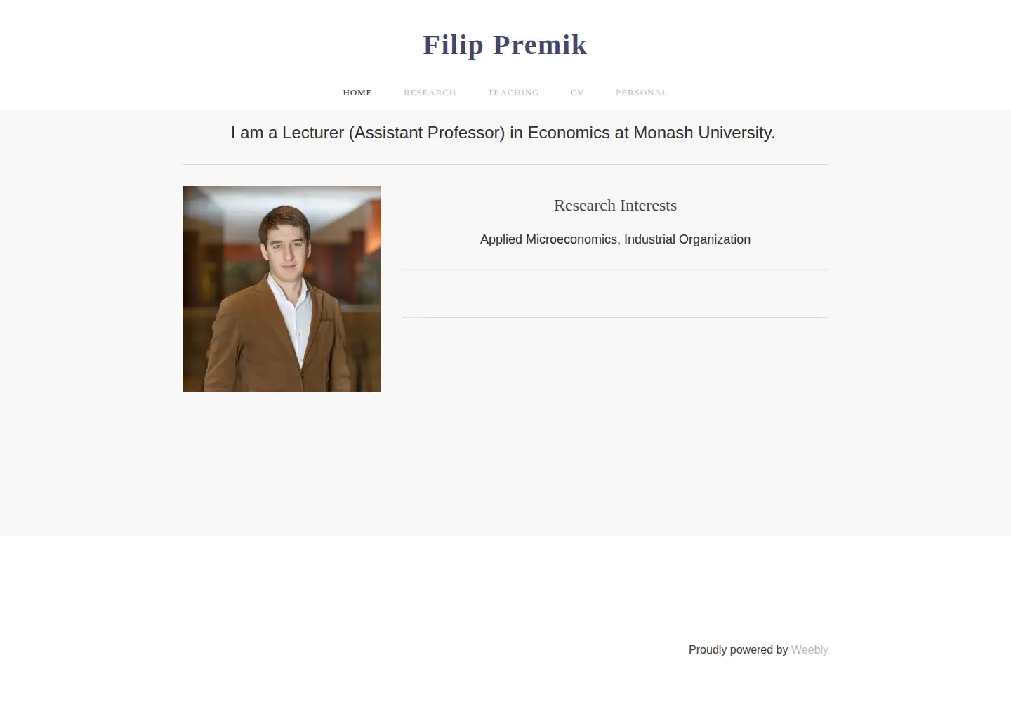 Screenshot of filippremik.com