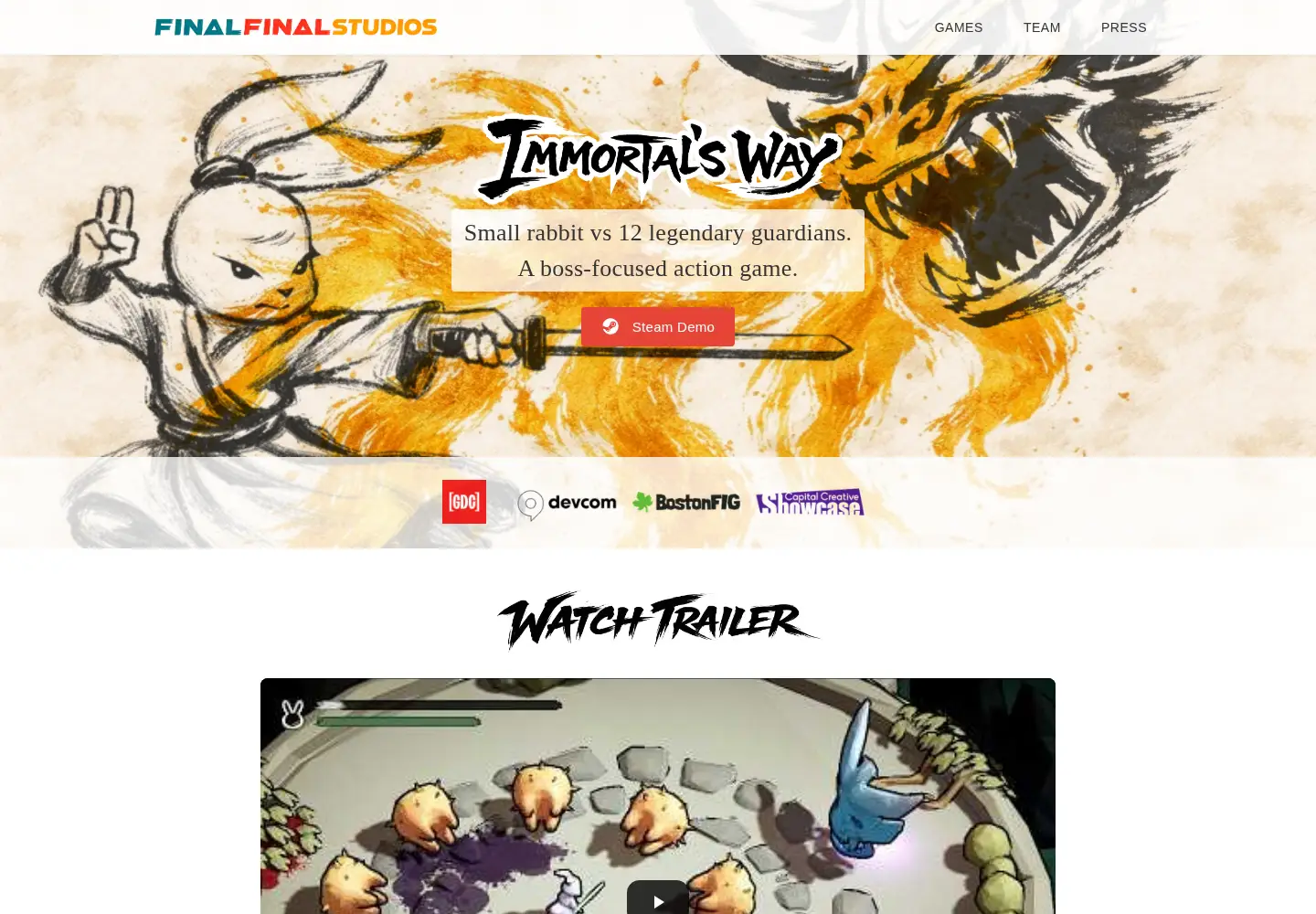 Screenshot of finalfinalstudios.com