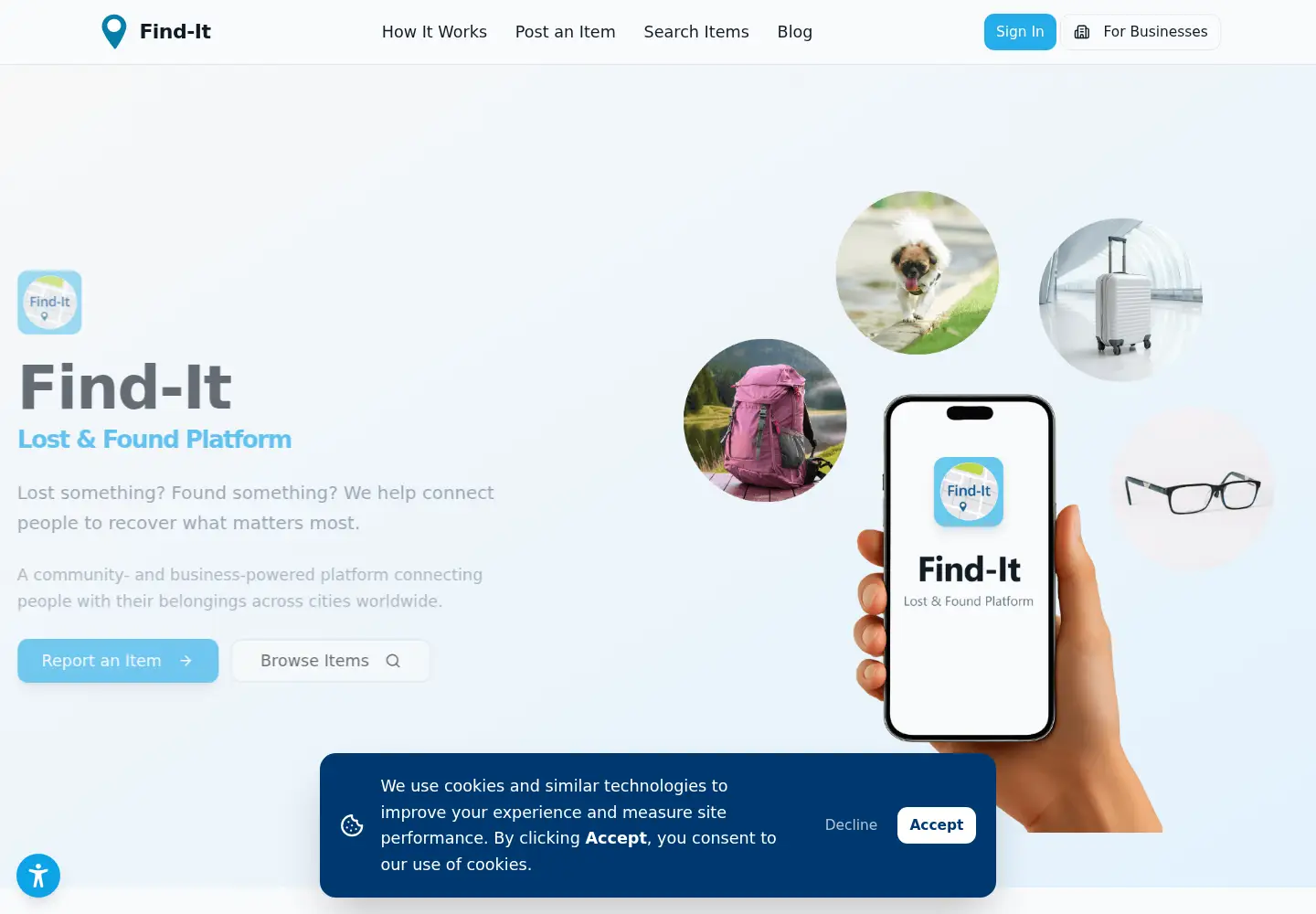 Screenshot of find-it-app.com