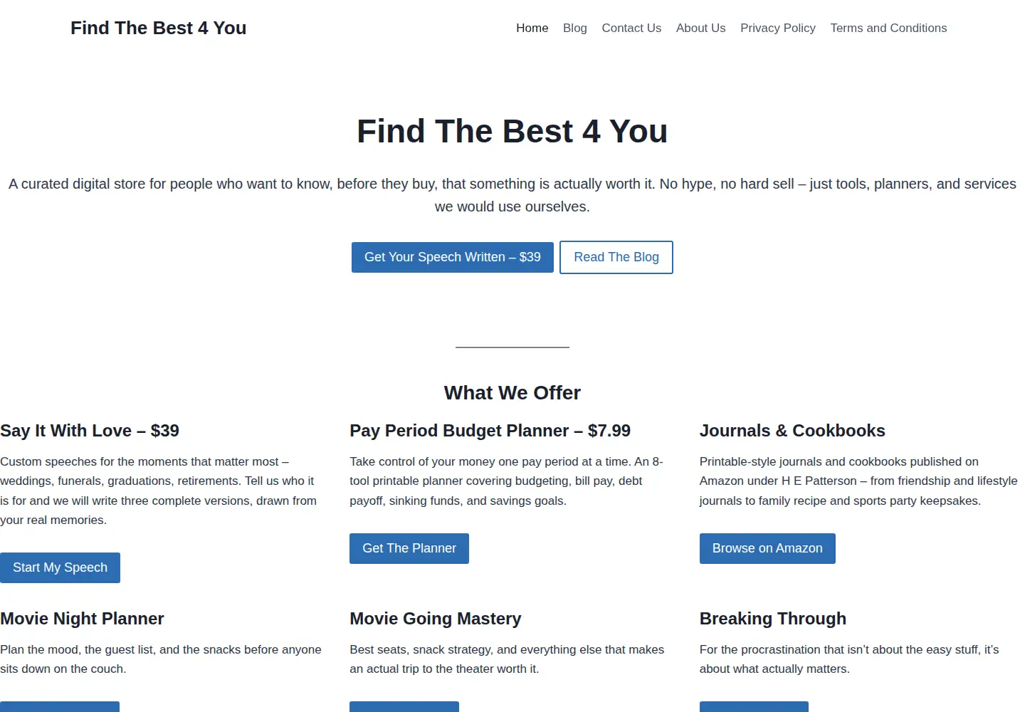 Captured homepage of findthebest4you.com in the current scan