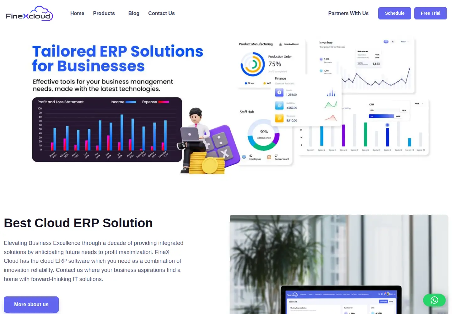 Screenshot of finexcloud.com