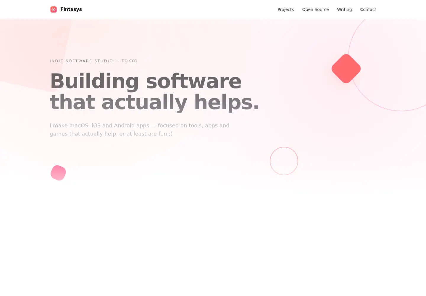 Captured homepage of fintasys.com in the current scan
