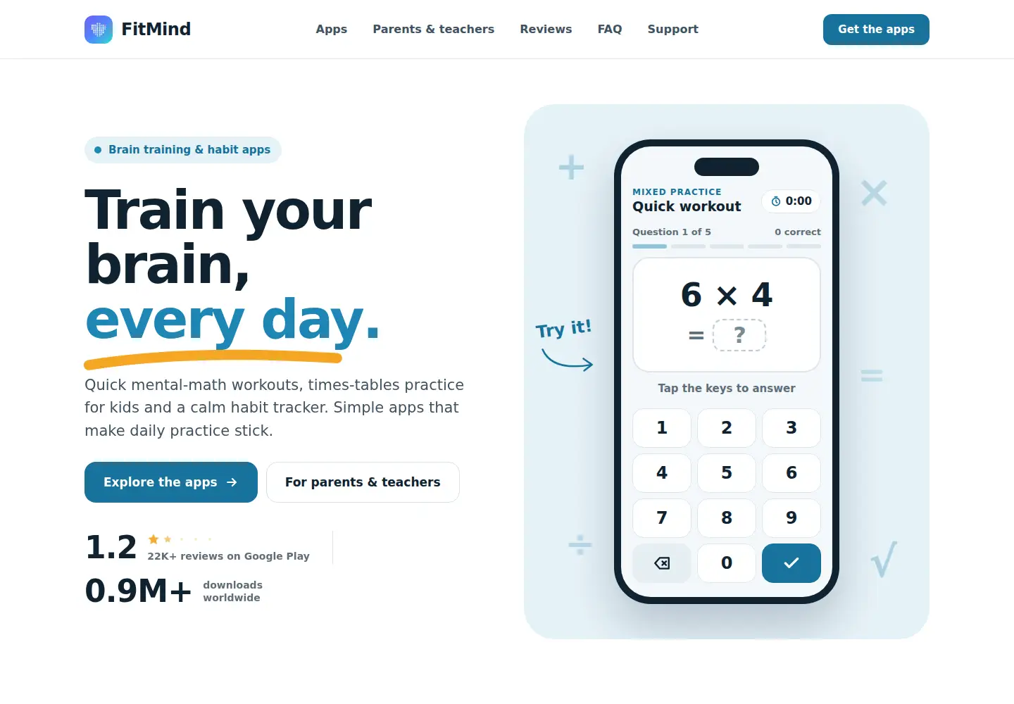 Screenshot of fitmindlab.com