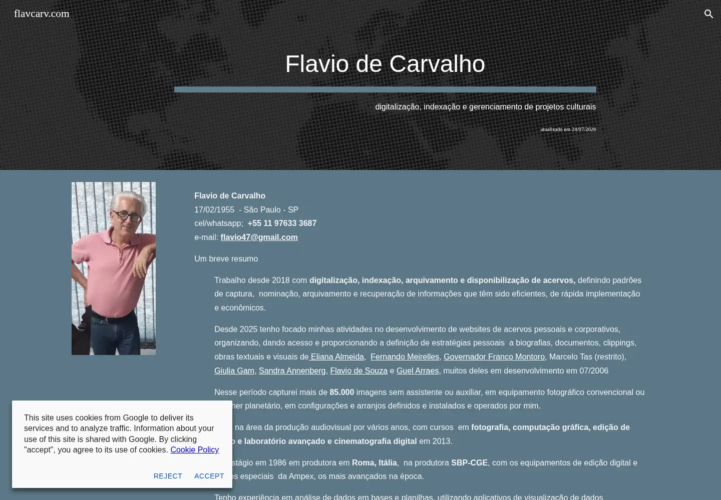 Screenshot of flavcarv.com
