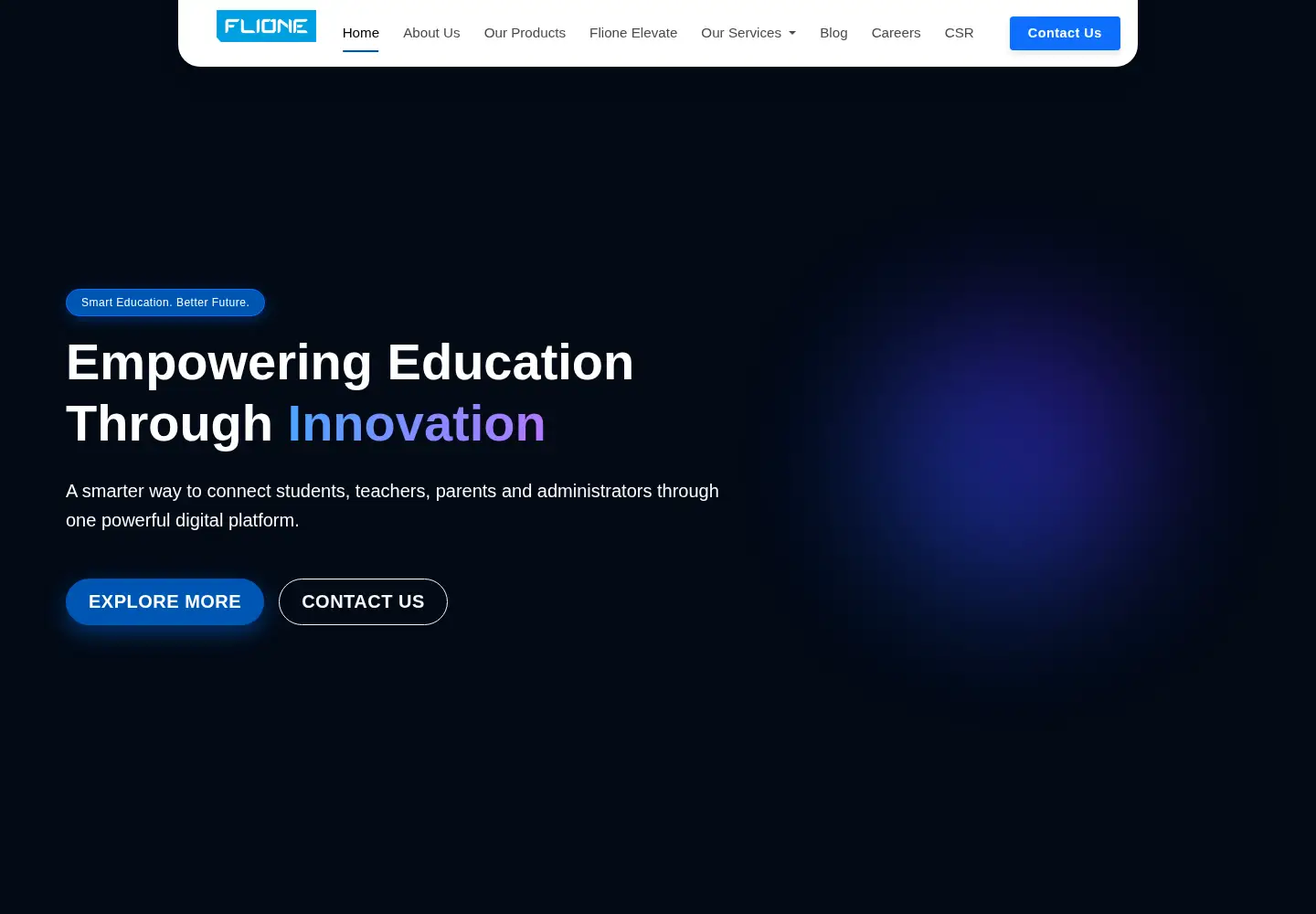 Screenshot of flionetech.com