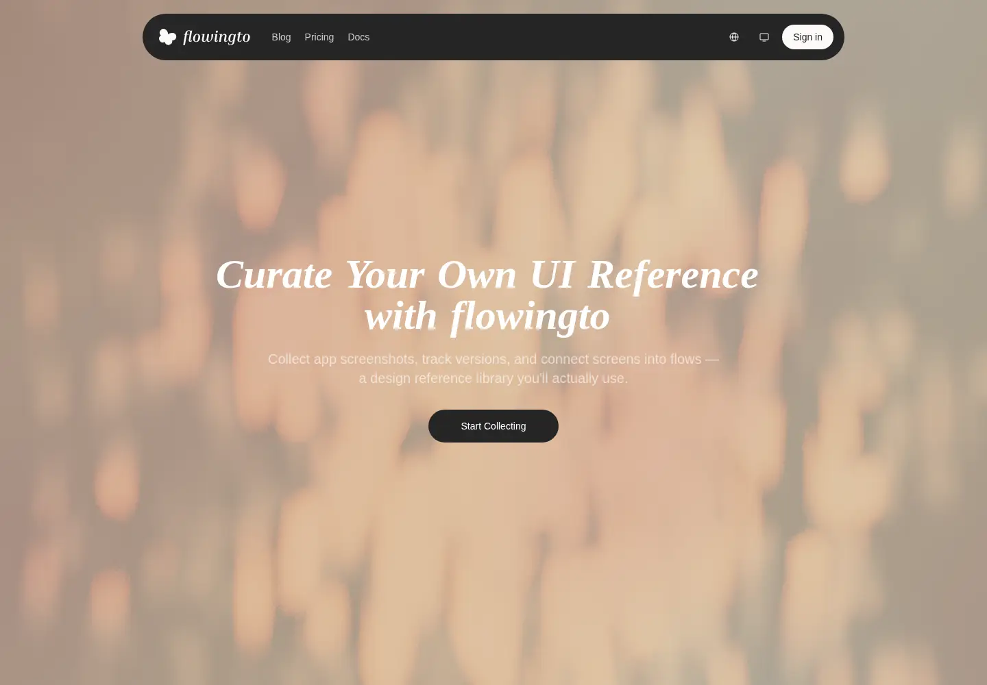 Screenshot of flowingto.com