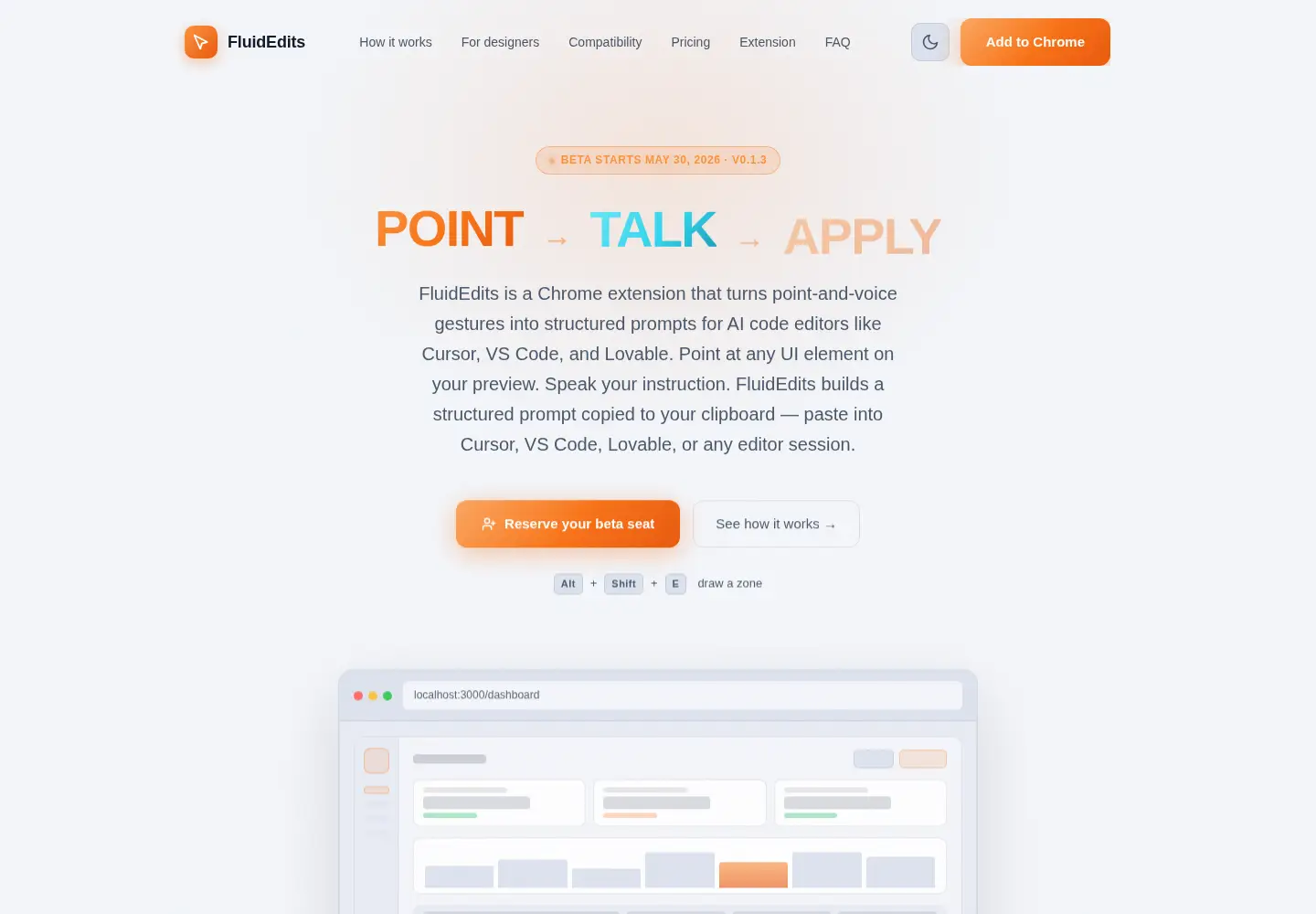 Screenshot of fluidedits.com