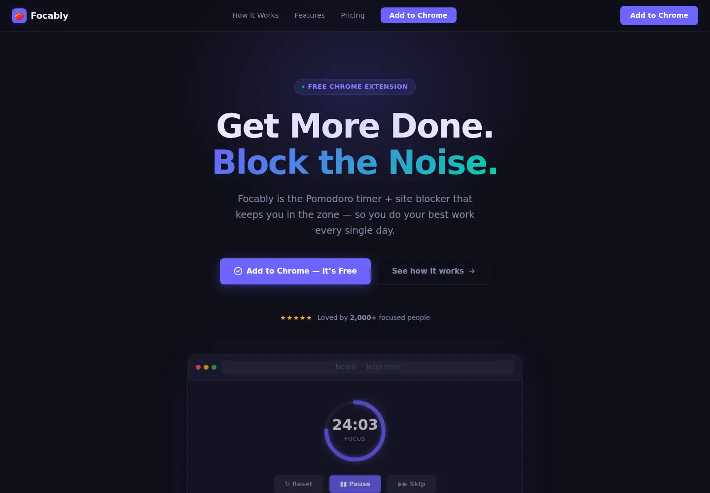 Screenshot of focably.com