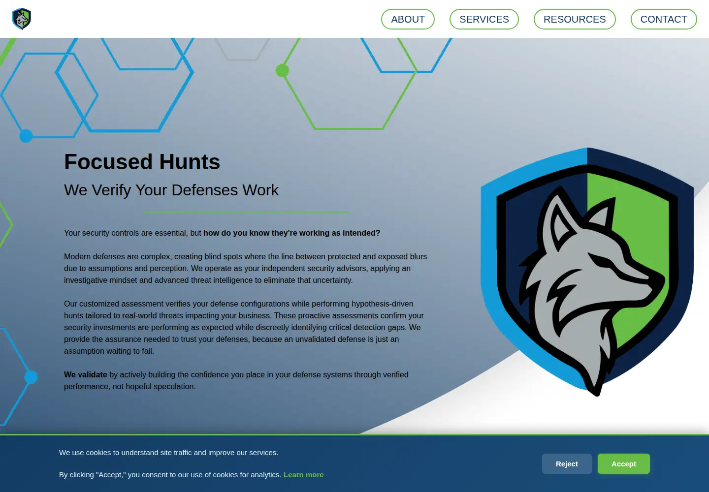 Screenshot of focusedhunts.com