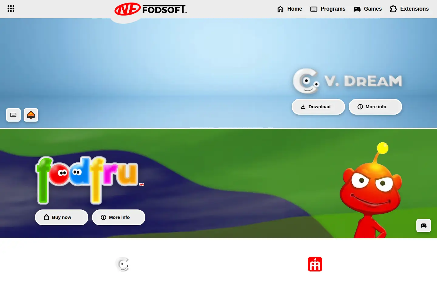 Captured homepage of fodsoft.com in the current scan