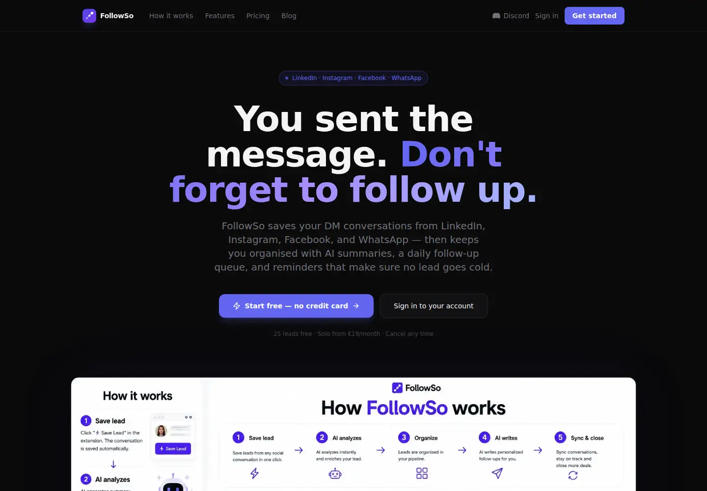 Screenshot of followso.com