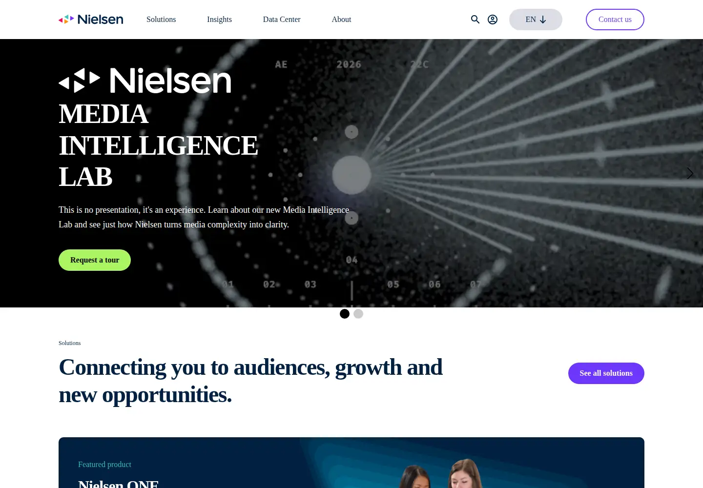 Screenshot of nielsen.com
