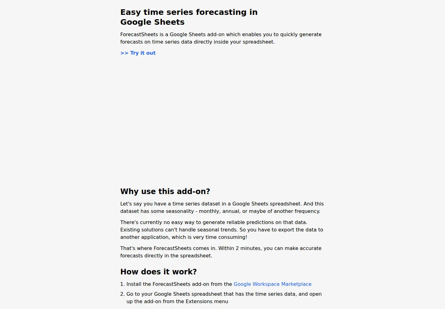 Captured homepage of forecastsheets.com in the current scan