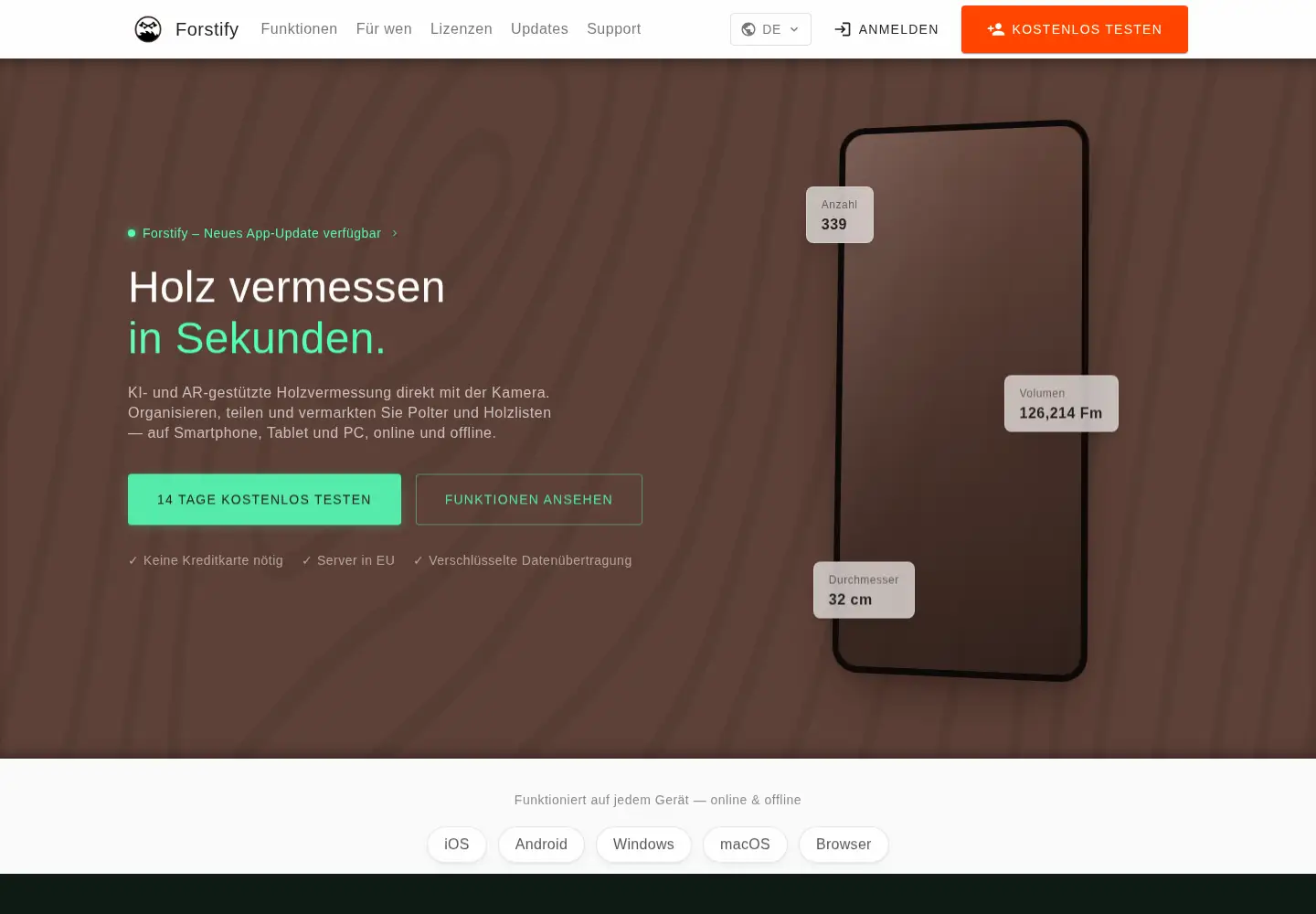 Screenshot of forstify.com