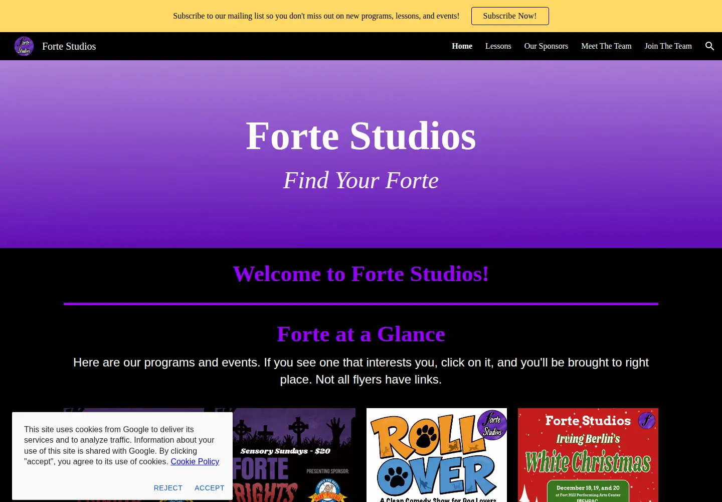 Screenshot of fortestudios.com