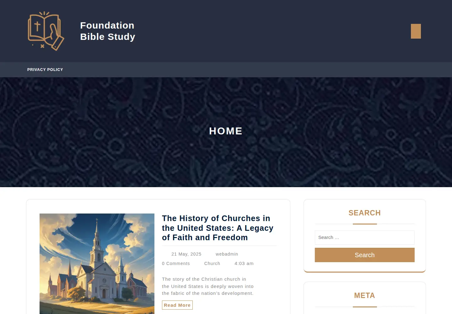 Screenshot of foundationbiblestudy.com