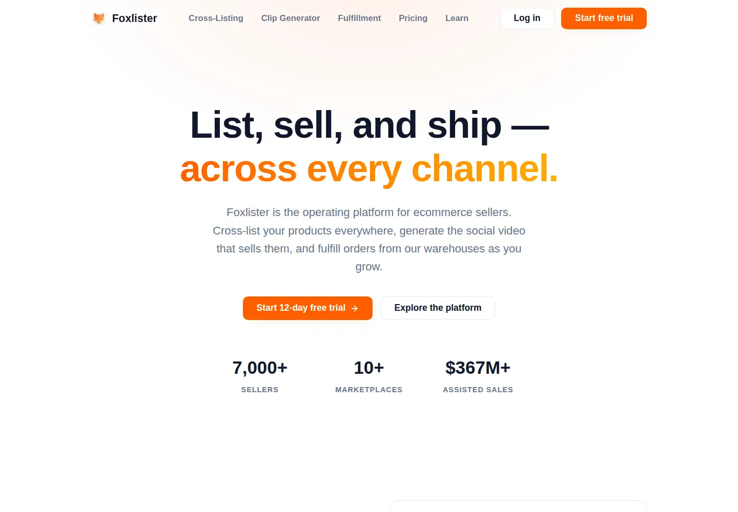 Screenshot of foxlister.com