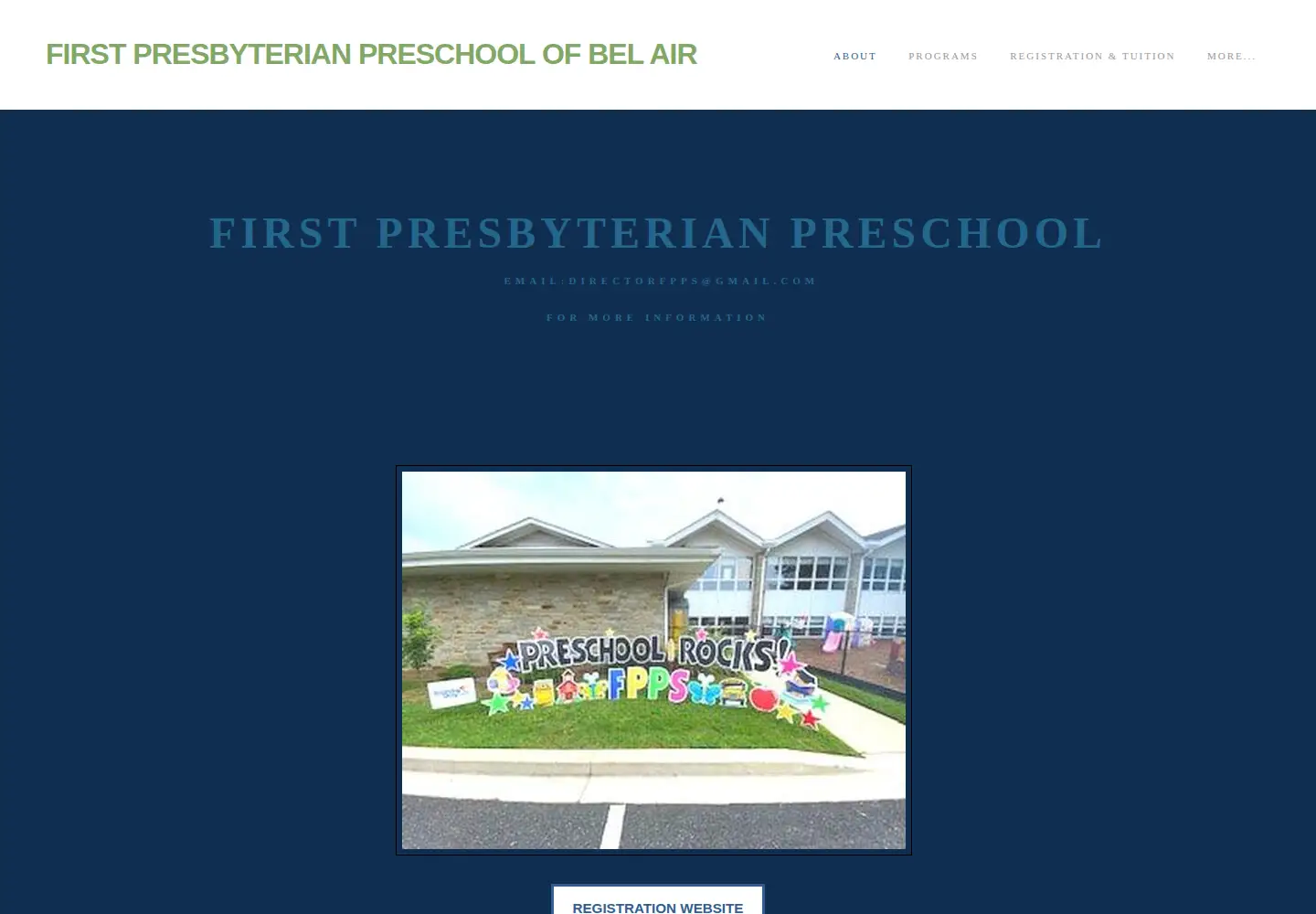 Captured homepage of fppsofbelair.com in the current scan