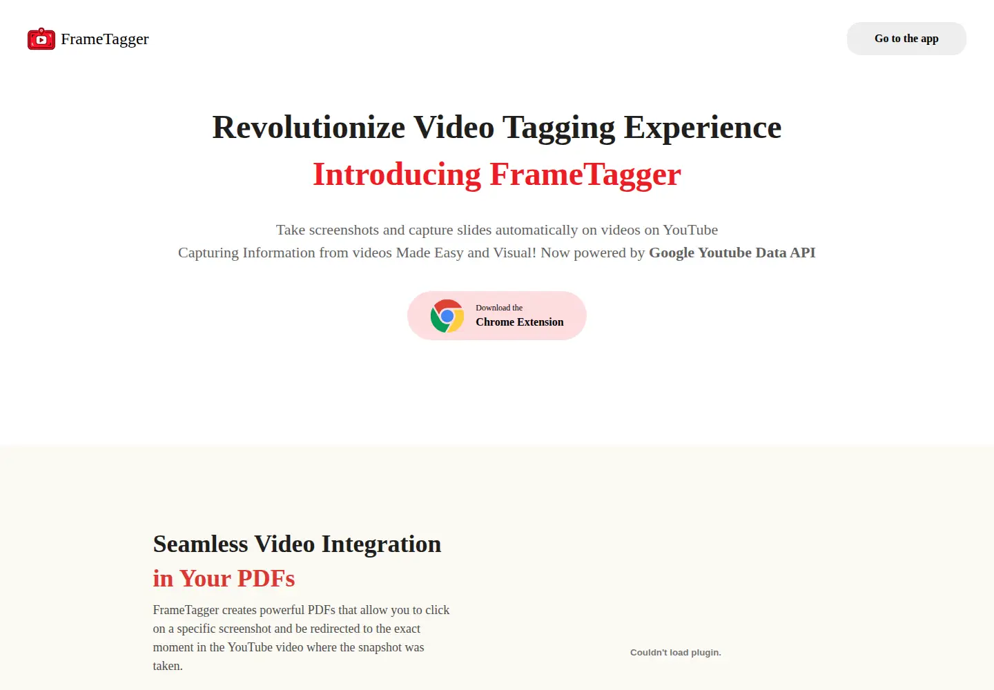 Screenshot of frametagger.com