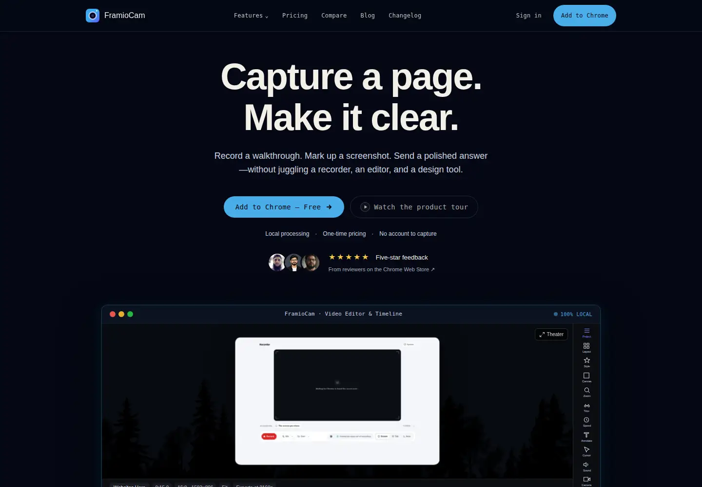 Screenshot of framiocam.com