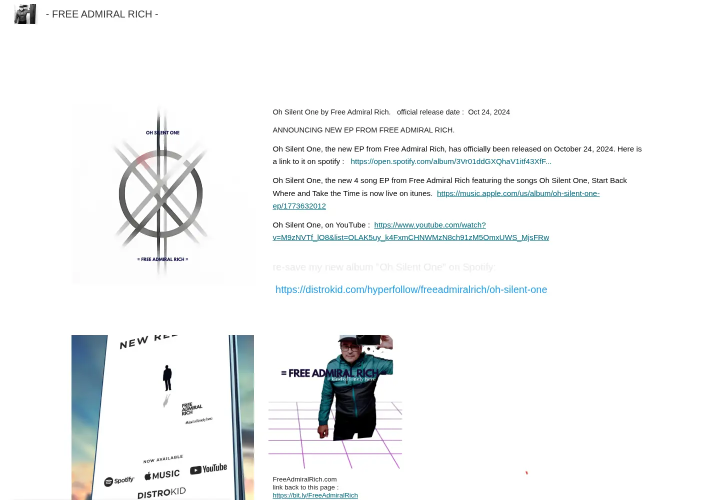 Screenshot of freeadmiralrich.com