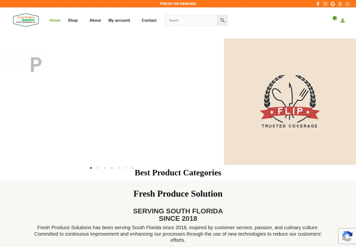 Screenshot of freshproducesolution.com
