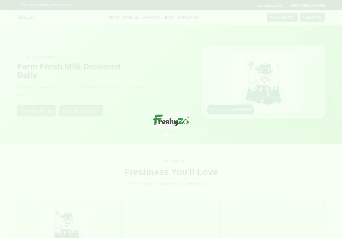 Screenshot of freshyzo.com