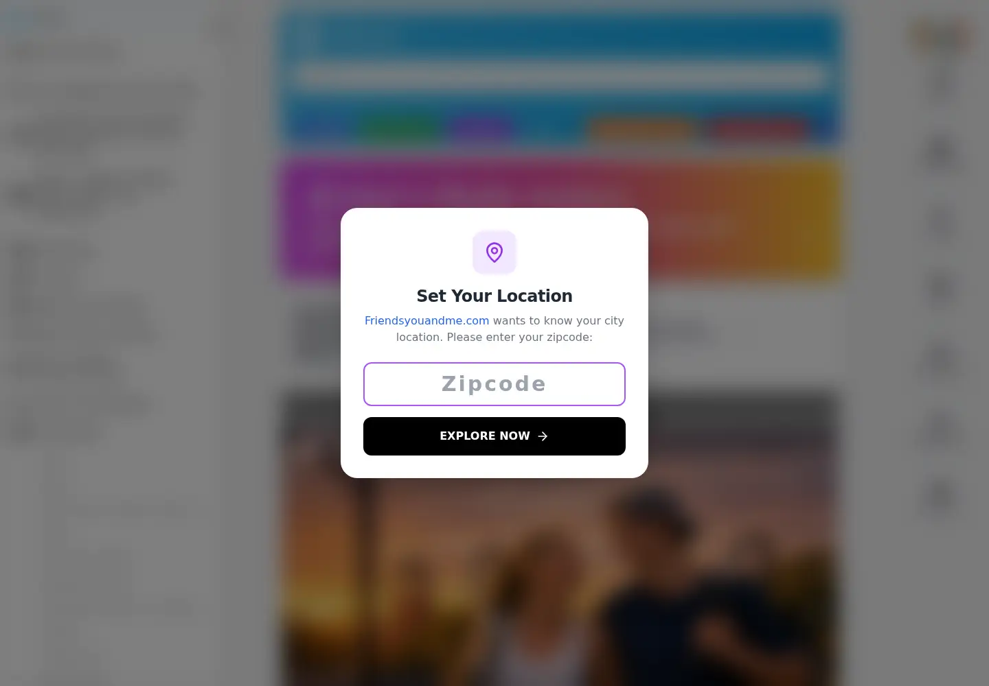 Screenshot of friendsyouandme.com
