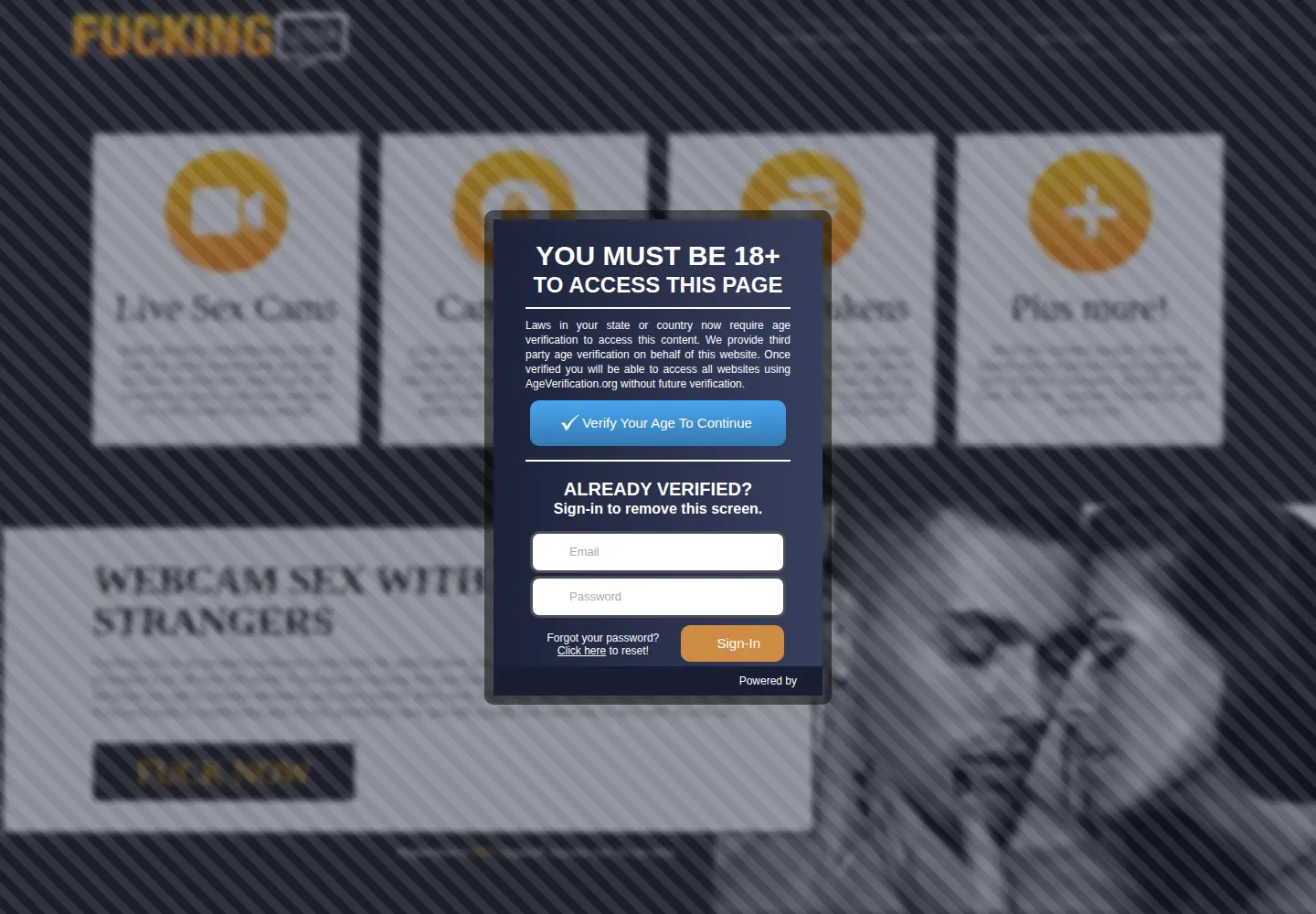 Screenshot of fucking.com