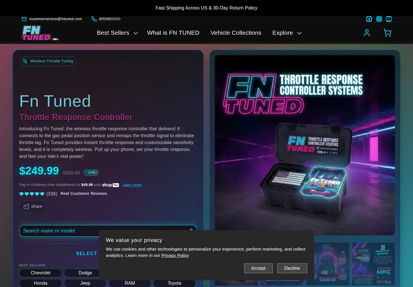 Screenshot of fukintuned.com