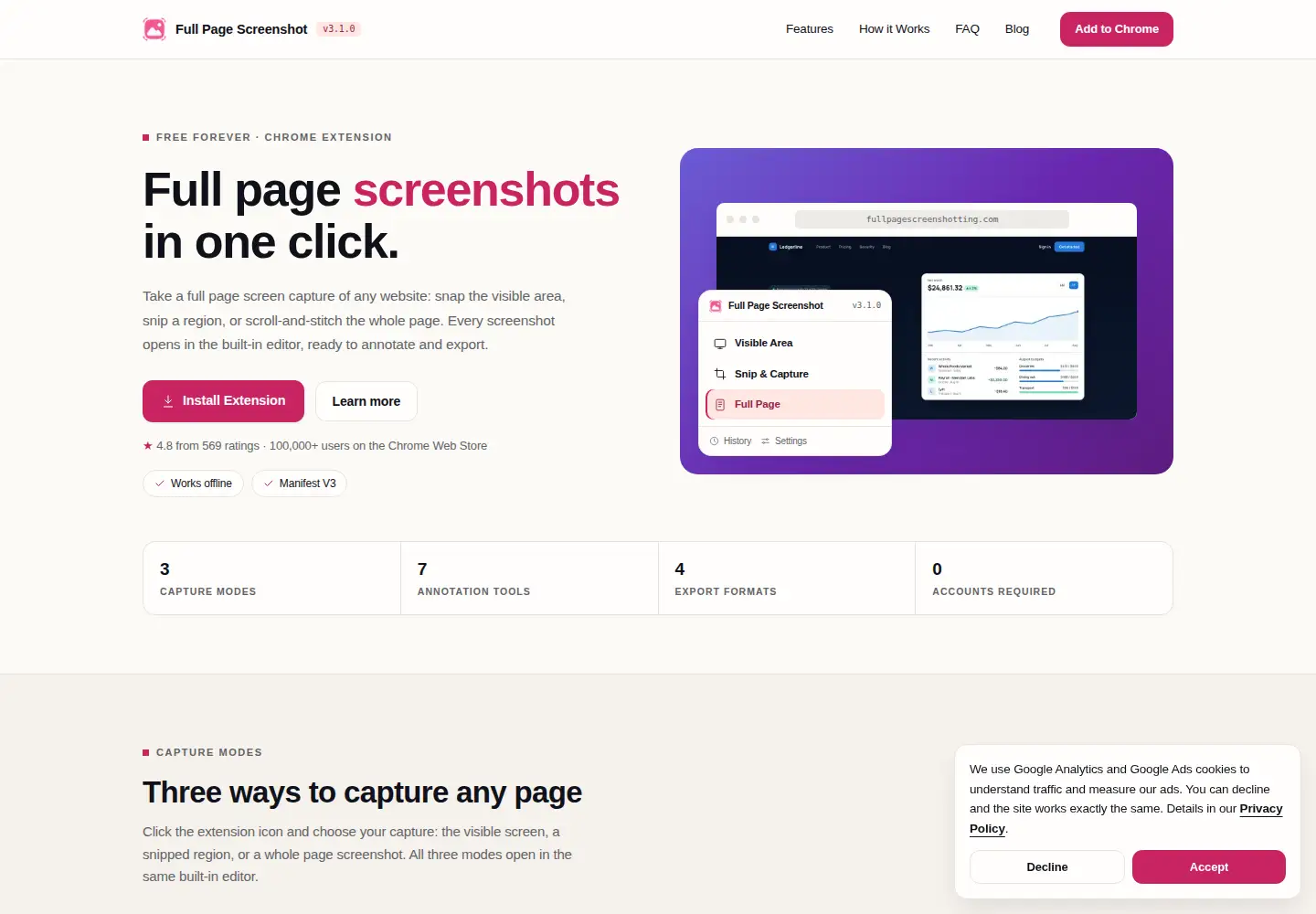 Screenshot of fullpagescreenshotting.com