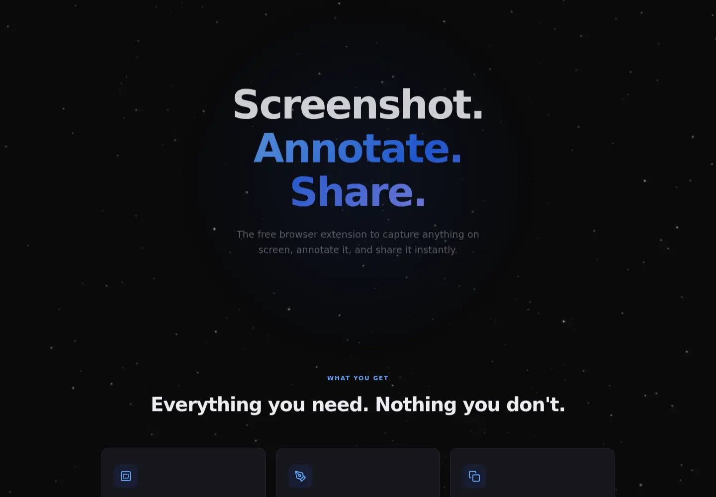 Screenshot of fullscreenie.com