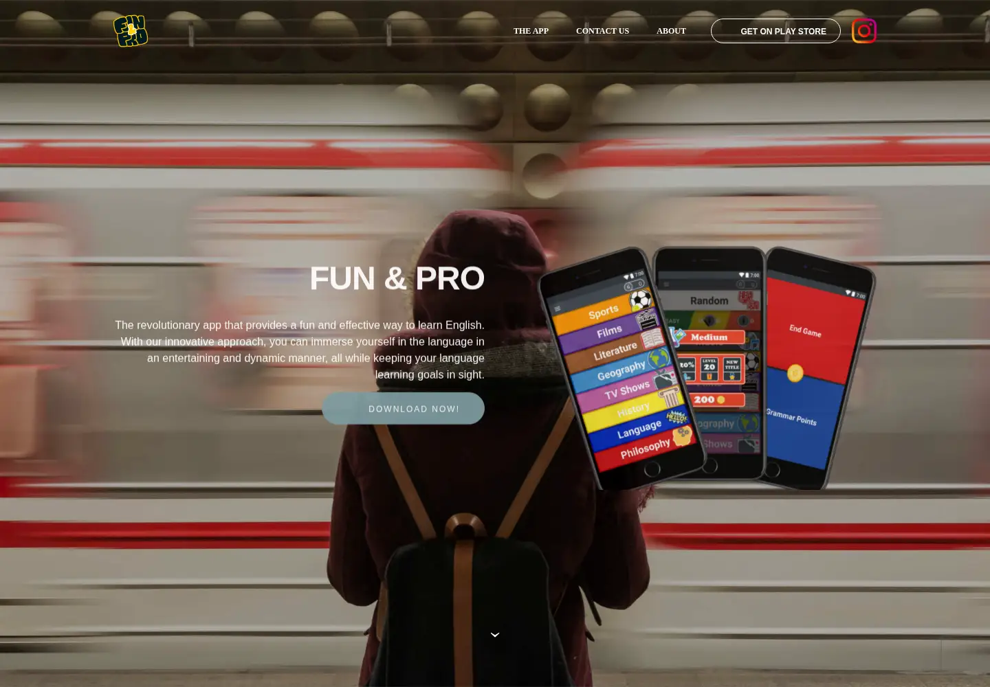 Captured homepage of funandpro.com in the current scan