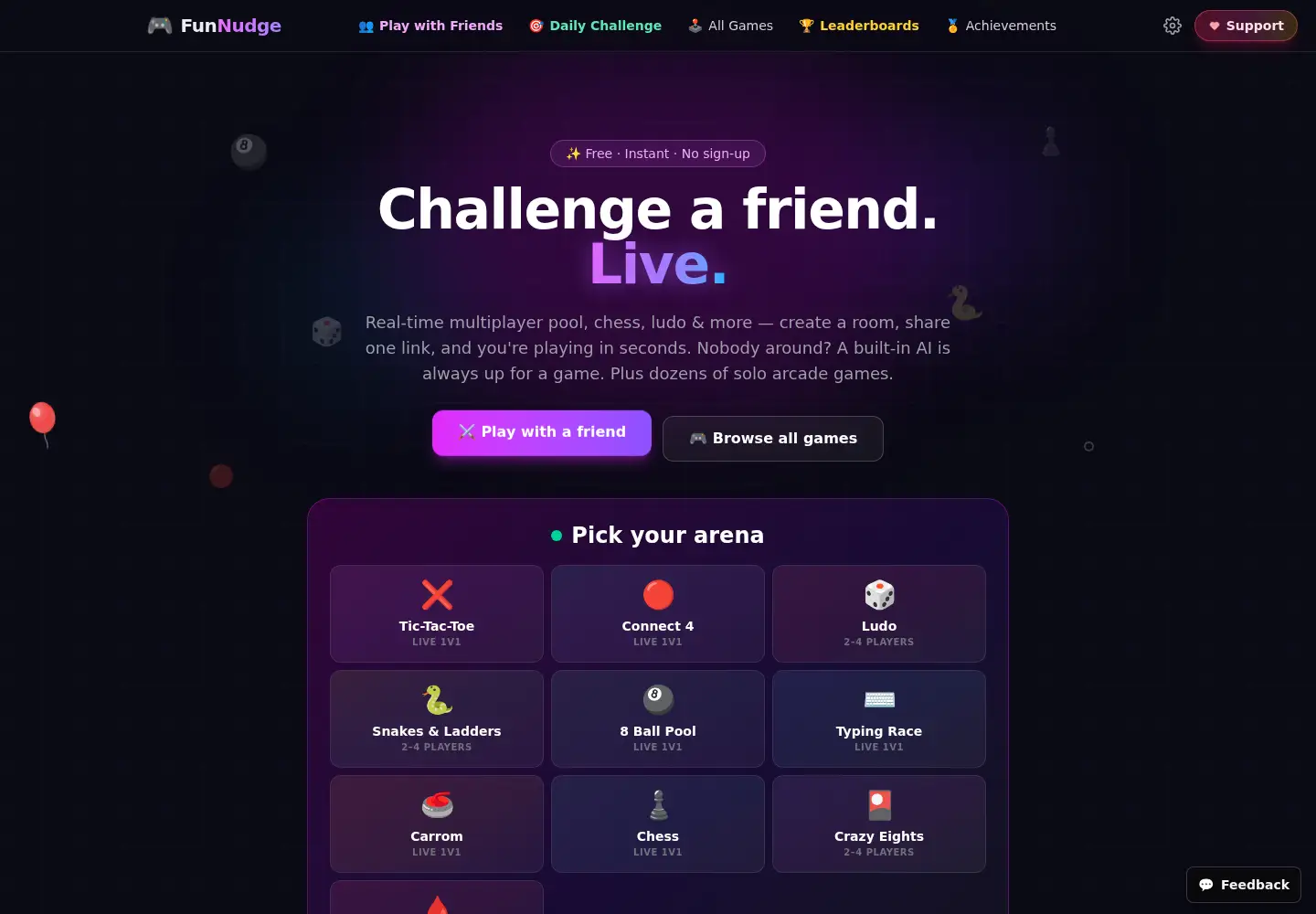 Screenshot of funnudge.com