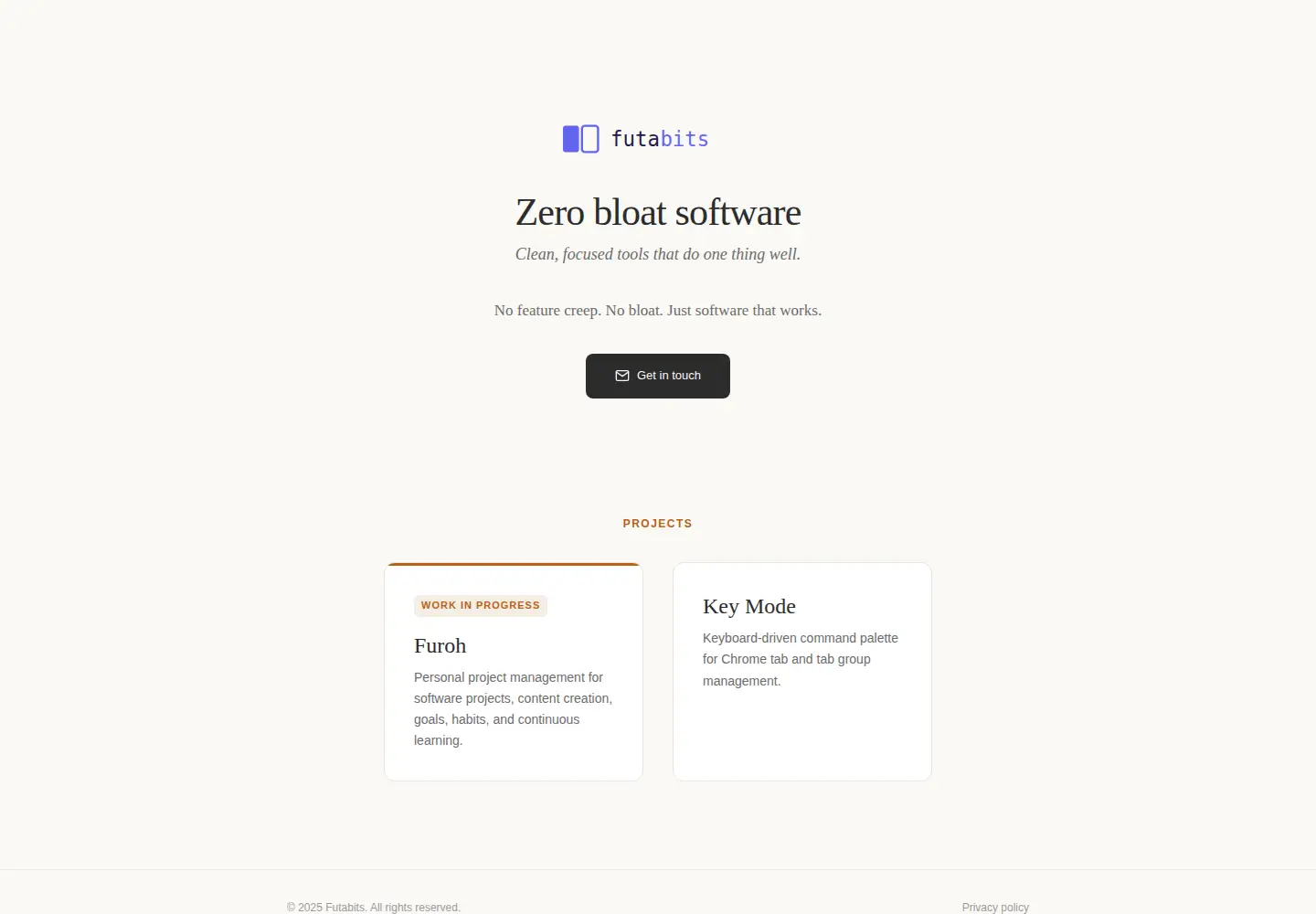 Screenshot of futabits.com