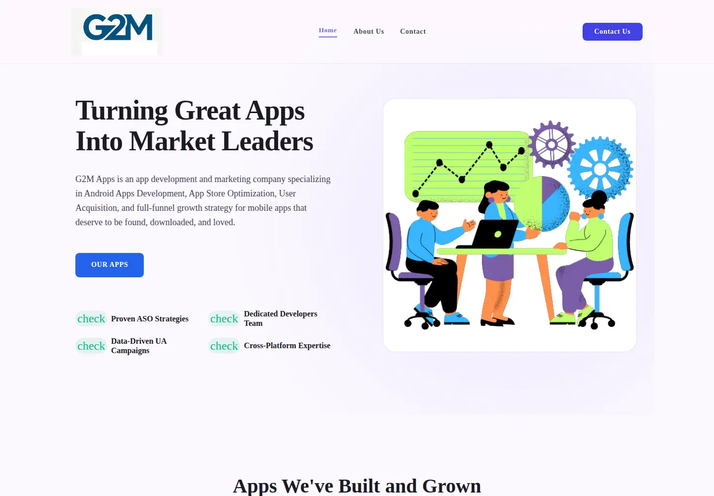 Captured homepage of g2mapps.com in the current scan