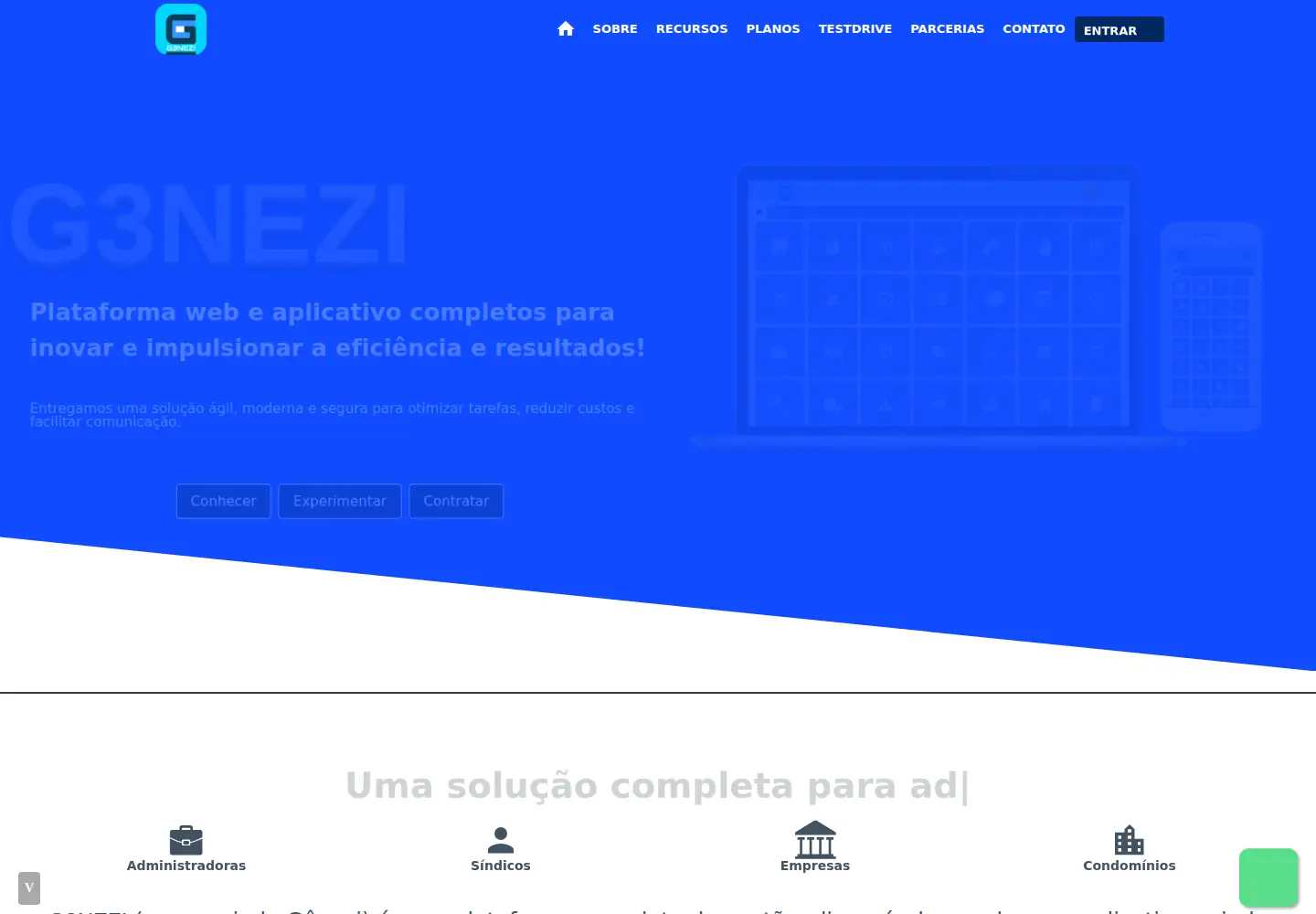 Captured homepage of g3nezi.com in the current scan