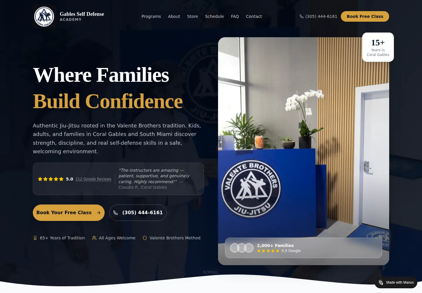 Screenshot of gablesselfdefense.com