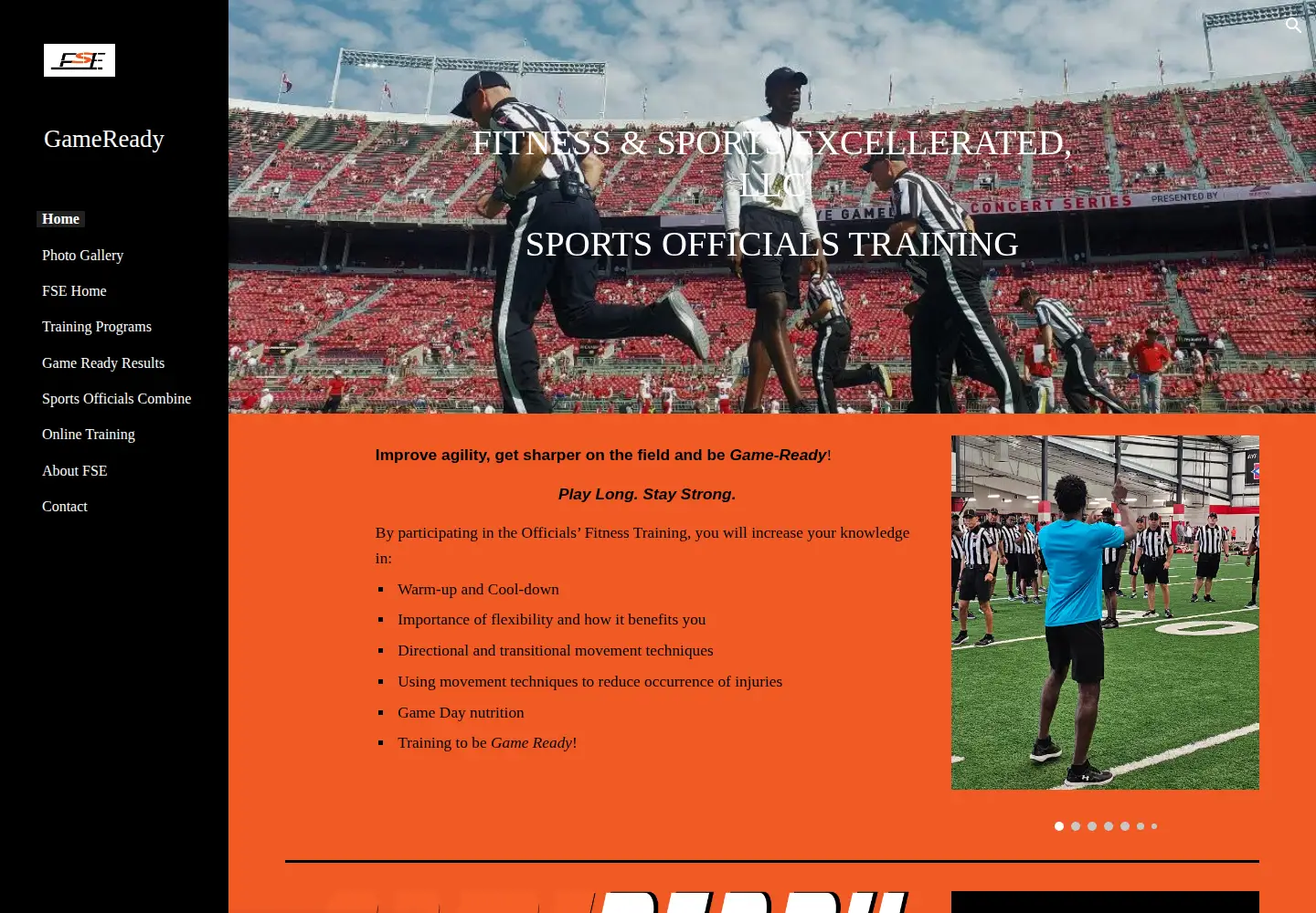 Screenshot of gamereadyfse.com