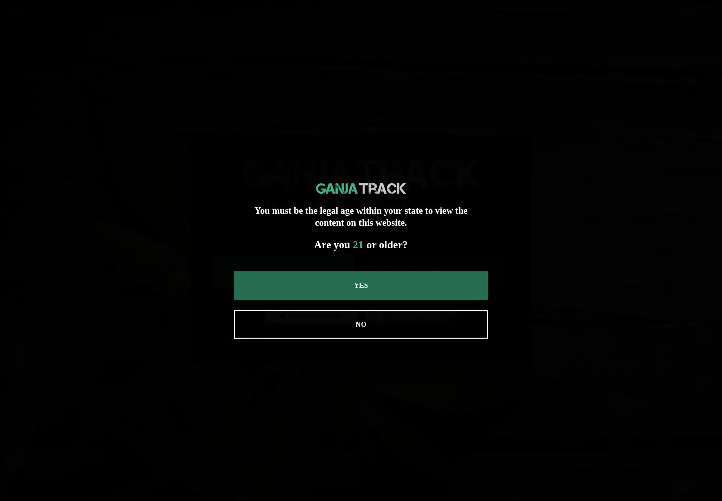 Screenshot of ganjatrack.com