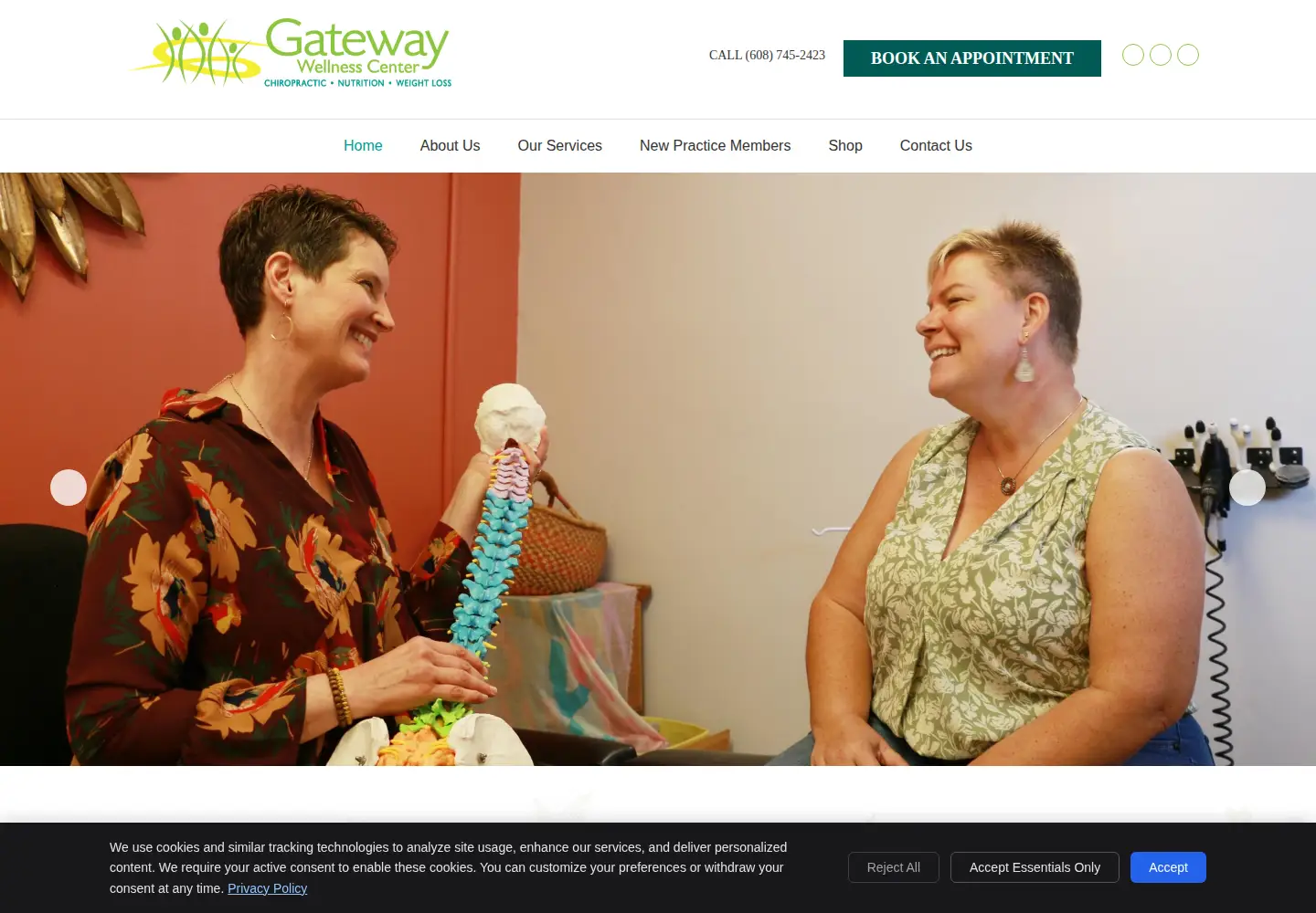 Screenshot of gatewaywellnessclinic.com