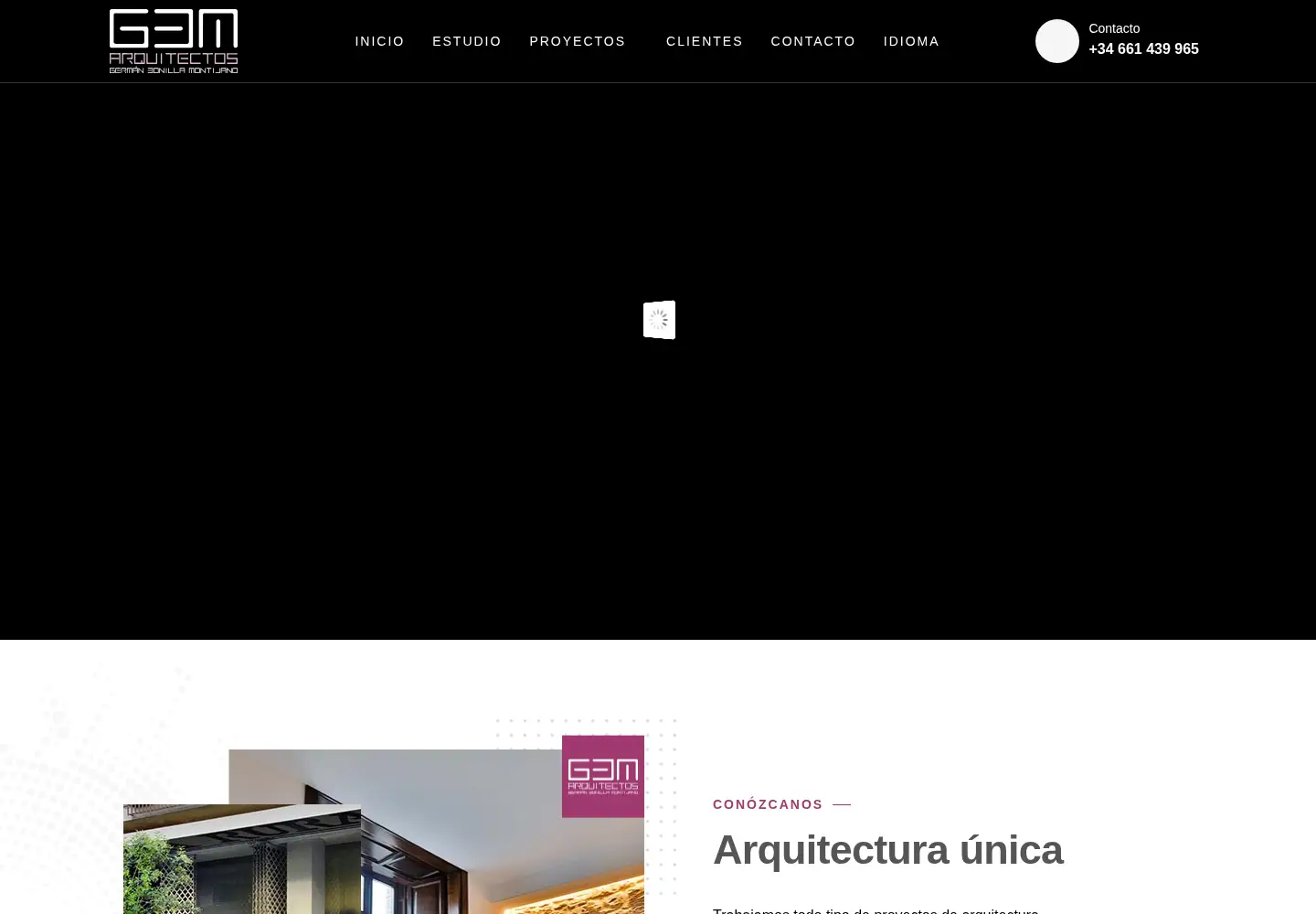 Screenshot of gbmarquitectos.com