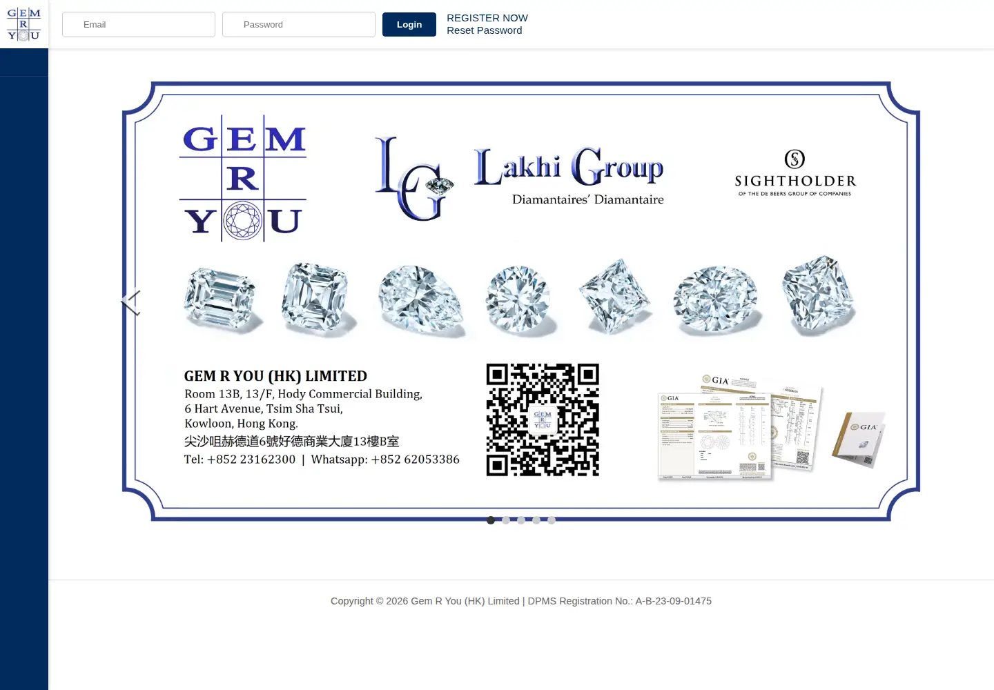 Captured homepage of gemryou.com in the current scan