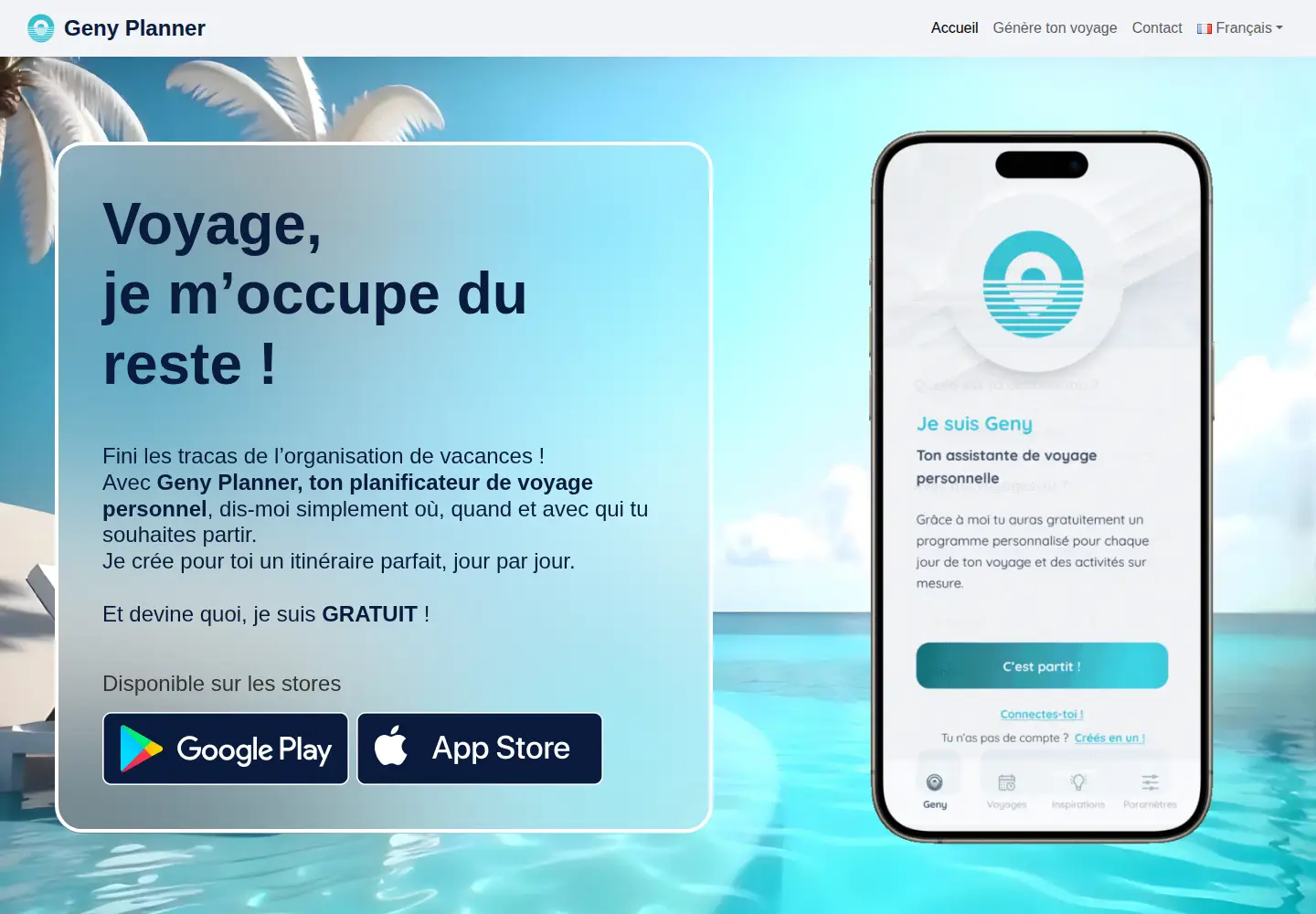 Screenshot of geny-planner.com