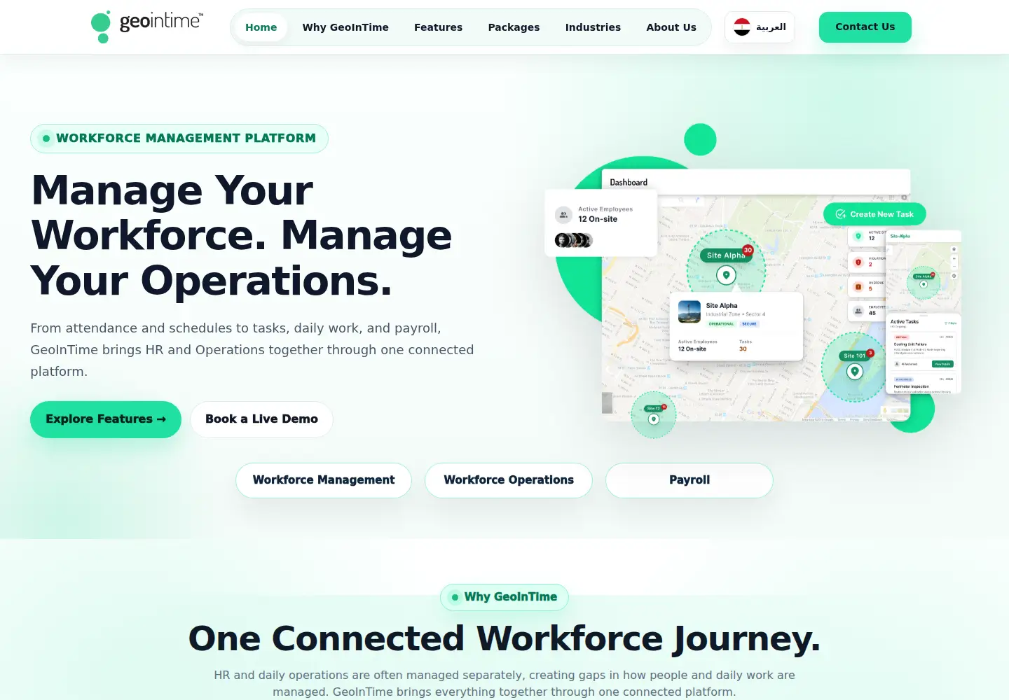 Screenshot of geointime.com